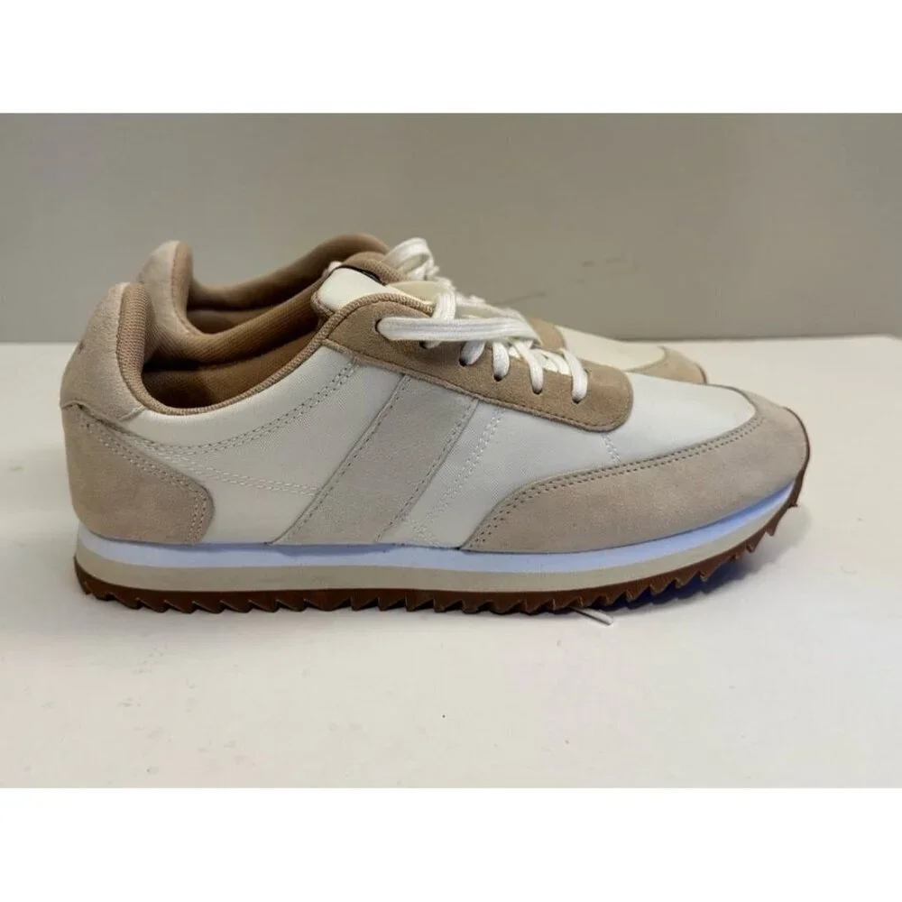 J. Crew Women’s trainers in Colorblock Clay Ivory Sneakers Size 9.0